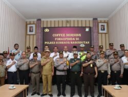 Kapolres Humbahas Jalin Silahturahmi Dan Koordinasi Dengan Forkopimda Humbahas Laksanakan Coffe Morning