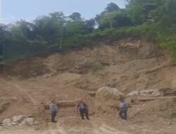 Polres Taput Menutup Aktifitas Galian Tambang Batu Gunung Illegal Di Kecamatan Muara Taput