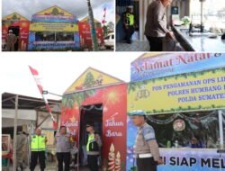 Kapolres Humbahas AKBP Hary Ardianto, Cek Langsung Pos Pelayanan Dan pengamanan Sambut Natal 2023 Dan Tahun Baru 2024