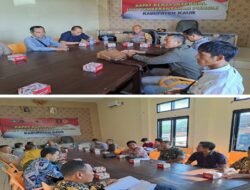 Polres Kaur Laksanakan Rapat Kerja Internal Unit Pemberatasan Pungli terkait Pengelolaan Parkir Di Tempat Wisata Kabupaten Kaur