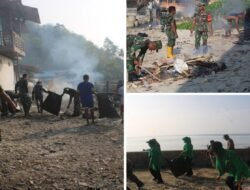 Koramil 02 Leksula Laksanakan Karya Bakti Jumat Bersih