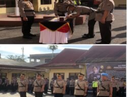 Sertijab Kabagren, Kasat Narkoba Dan Kasi Propam, Dilaksanakan Di Lapangan Apel Polres Sibolga