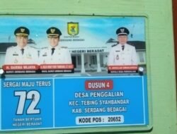 Ketua Apdesi Kecamatan Tebing Syahbandar Dan Kades Penggalian Sepakat Bungkam Terkait Pengadaan Plat Nomor Rumah