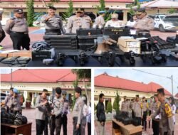 Kapolres Humbahas AKBP HARY ARDIANTO S.H., S.I.K., M.H. Laksanakan Kegiatan Cek Kendaraan Dinas Serta Barang Inventaris Dinas Guna Kesiapan Jelang Pemilu 2024