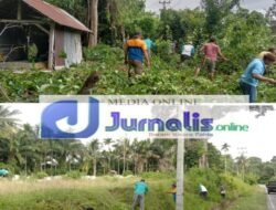Pemdes Desa Pajar Bulan Dan BPD, Melakukan Kebersihan Lingkungan Desa Dan Cagar Budaya