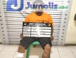 Dorr !!!, Unit Reskrim Polsek Medan Baru Tembak Residivis Spesialis Bongkar Dan Curi Besi Pagar Rumah