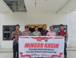 Wujudkan Rasa Aman Ibadah  Gereja  Dalam Program Minggu Kasih, Personil Polsek Bonai Darussalam Giat Patroli