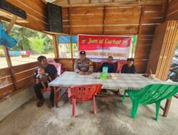 Program Jumat Curhat,  Personil Polsek Bonaidarussalam, Himbau Masyarakat Tak Membuka Lahan Dengan Cara Dibakar