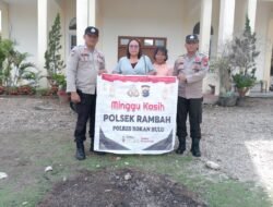 Program Minggu Kasih Personil Polsek Rambah, Ini Penjelasan Kapolsek Iptu Hendra Sitorus SH MH