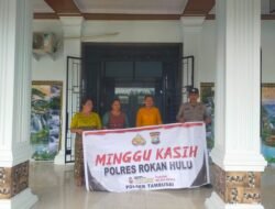 Personil Piket Pelayanan SPKT Polsek Tambusai Optimalkan Pelayanan Masyarakat Lewat Program Minggu Kasih