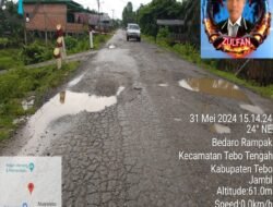 Miris!!! Jalan Padang Lamo Seperti Kolam Ikan Korupsi Merajalela Kerugian Negara Melanda .