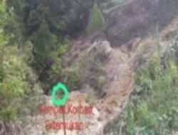 Pekerja Harian Lepas Tewas Tertimpa Longsor, Saat  Memasak Teh Di Sawah
