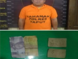 Polres Taput Amankan Pelaku Judi Togel Online