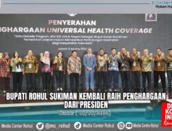 Bupati Rohul Sukiman Kembali Raih Penghargaan Dari Presiden