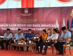 Mandan Kite Pasangan Calon Bupati dan Wakil Bupati Kaur Pemilihan Serentak Tahun 2024 Daftar ke KPU Kaur.