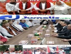 Pasangan Calon Walikota Dan Wakil Walikota Tebing Tinggi Dengan Relawan IDAMAN Diarak Kesenian Tradisional Resmi Mendaftar Ke KPU