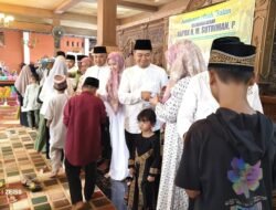 Dihadiri Calon Bupati Agus-Nazar, Keluarga Besar H.Sutriman Santuni Ratusan Anak-Anak Yatim-piatu.