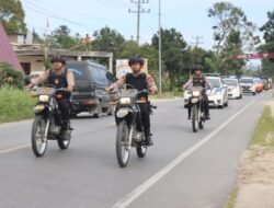 Polres Toba Gelar Patroli Di Hari Pelantikan Presiden Dan Wakil Presiden Terpilih