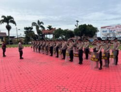Samapta Polres Toba Latihan Dalmas Jelang Pilkada 2024