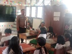 Bhabinkamtibmas Berikan Penyuluhan Dan Edukasi Di SDN 173634 Porsea