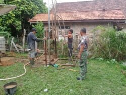 TMMD Ke-123 Kodim 0416/Bute Bangun Sumur Bor Di Desa Teluk Kuali untuk Penuhi Kebutuhan Air Bersih