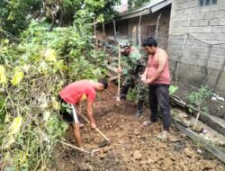 Satgas TMMD Kodim 0416/Bute Bangun Septic Tank Untuk Rumah Warga Desa Malako Intan