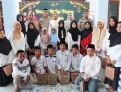 Berbagi Kebahagiaan, Kapolres Humbahas Berikan Santunan Kepada Anak Yatim