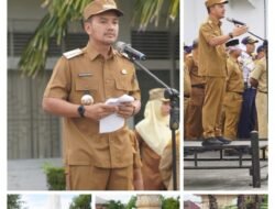 Pimpinan Apel Gabungan Pasca Cuti Lebaran Idul Fitri, Wali Kota Tebing Tinggi Ajak ASN Wujudkan Visi Misi