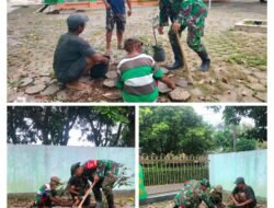 Babinsa Klego Ajak Warga Menjaga Lingkungan Masjid Agar Tetap Asri