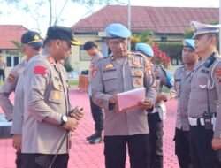 Kapolres Toba Pimpin Apel Kesiapsiagaan Pengamanan Di Hari Buruh