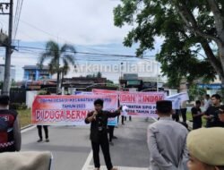 Aliansi Masyarakat Peduli Desa Gelar Aksi Di Kantor Bupati Sergai, Dengan Damai Dan Tertib.