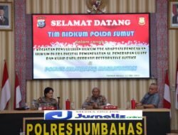 Tim Bidkum Polda Sumut Sosialisasikan Penegakan Hukum Di Era Digital Di Polres Humbahas