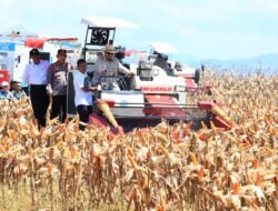 Presiden Prabowo Bahagia Bisa Panen Raya Jagung Bersama Polri