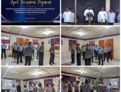 Menteri Imigrasi Dan Pemasyarakatan, Agus Andrianto Pimpin Apel Pegawai Bersama, Rutan Tarutung Turut Hadir Dalam Virtual Zoom