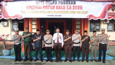 Polres Kaur Gelar Apel Gelar Pasukan Operasi Patuh Nala 2025