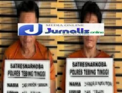 Dua Orang Residivis Narkoba Diringkus Satresnarkoba Polres Tebing Tinggi