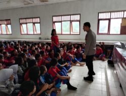 Kapolsek Balige Sosialisasi Penerimaan Siswa SMA Kemala Taruna Bhayangkara Di SMPN 2 Balige