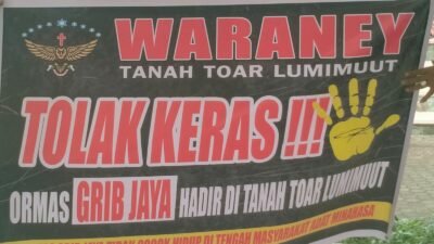 Waraney Tanah Toar Lumimuut Tolak Keras Kehadiran Ormas GRIB Jaya Di Tanah Adat