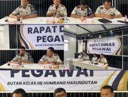 Tingkatkan Profesionalisme Dan Integritas, Rutan Kelas IIB Humbahas Gelar Rapat Dinas Pegawai