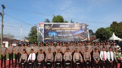 AKBP Vinsensius Jimmy Parapaga Pimpin Upacara, 38 Personel Polres Toba Naik Pangkat Periode 1 Juli 2026