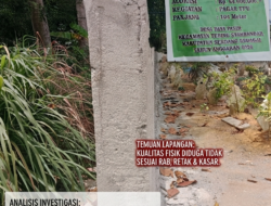 Dugaan Mark Up Anggaran, Pagar TPU Diduga Dibangun Kurang Maksimal – Retak Dan Tidak Rapi
