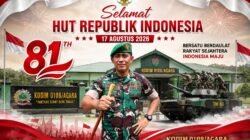 HUT RI Ke-81, Kodim 0108/Agara Ajak Warga Hindari Kegiatan Beresiko, Babinsa Diminta Cek Pemasangan Bendera Merah Putih