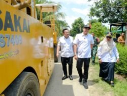 Wabup Sergai Tinjau Rehabilitasi Jalan Manggis–Kelapa Bajohom: Dorong Masyarakat Bersama Jaga Infrastruktur