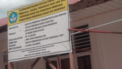 Diduga Pengerjaan Tak Sesuai Spek, APH Diminta Lidik Dana Revitalisasi SD Negeri Muara Situlen