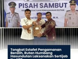 Mantan Ka.KPR Humbahas Herinal Simamora Serahkan Tongkat Estafet Pengamanan Kepada Ka.KPR Yang Baru Djian Fadilla