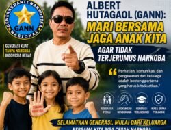 Albert Hutagaol (GANN): Mari Bersama Jaga Anak Kita Agar Tidak Terjerumus Narkoba