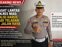 Kasat Lantas Polres Nias Ovaroni Zendrato Ingatkan Disiplin Berkendara: Polisi Harus Jadi Teladan
