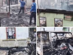 Tiga Rumah Di Lalap Si Jago Merah Di Desa Sinambela, Pemkab Humbahas Kerahkan Tiga Armada Damkar