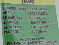 Dugaan Kualitas Pagar TPU Rp64,6 Juta Dipertanyakan, Pekerjaan Diduga Kurang Rapi Dan Retak