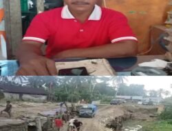 Jalan Provinsi Km 47 Sindondo Longsor, Akses 15 Kecamatan Di Nias Lumpuh Total